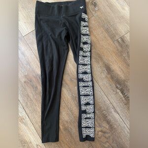 Victoria's Secret PINK Yoga Leggings vintage Y2K sequin bedazzled size small